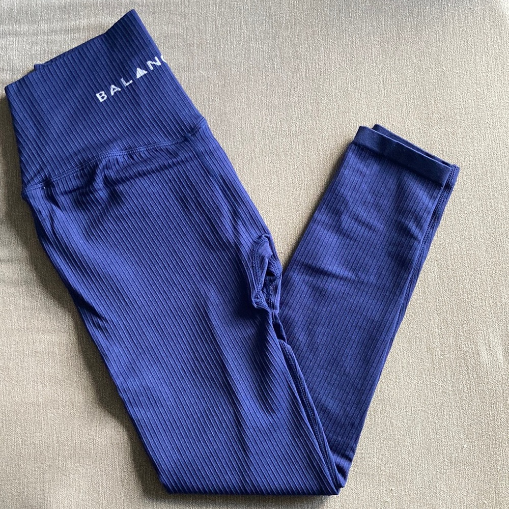 Balance Athletica ribbed and seamless leggings.